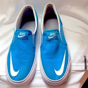 Sky Blue Nike Slip Ons.  Brand new❤️